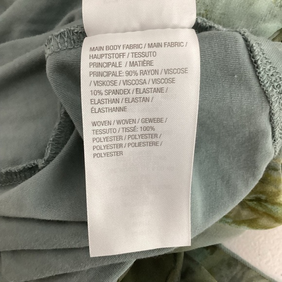 LOGO Lori Goldstein Rayon 230 Cardigan Blue Horizon L Ruffle Hem - Picture 7 of 7